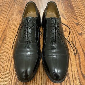 Johnston & Murphy Cap Toe Shoes Black